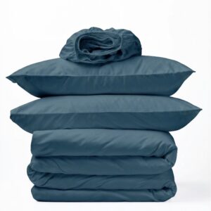 Marine Blue Organic Bedding Bundle | 300 Thread Count